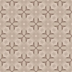 Seamless pattern with vintage damask floral swirls and snowflakes for fabric and wallpaper design
