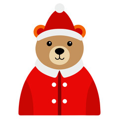 santa claus with christmas tree