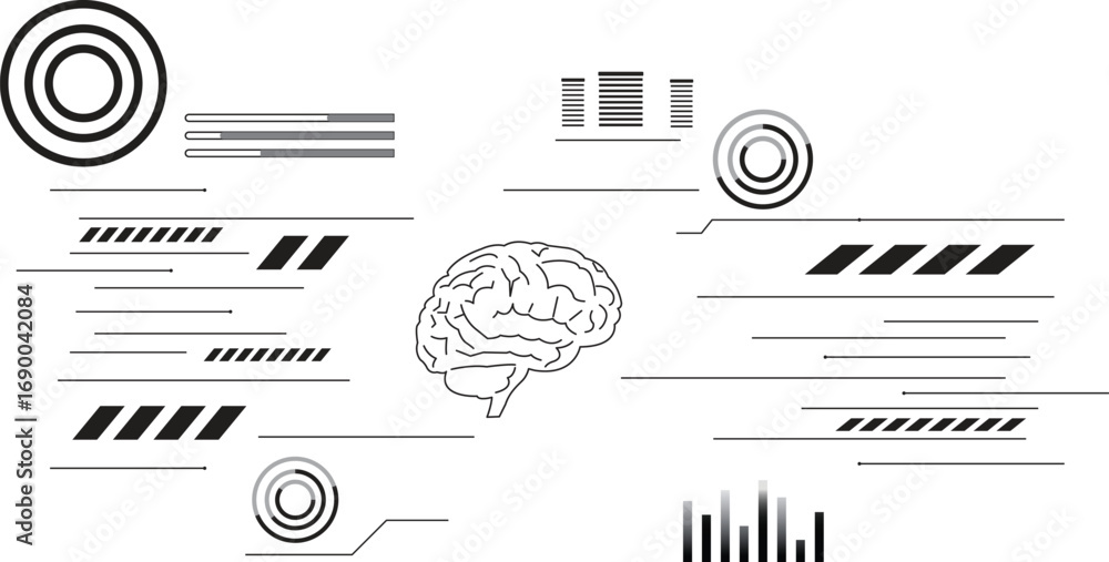 Poster vector illustration of a computer mouse