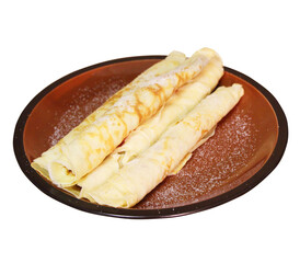 pancakes on a plate, palacsinta hungarian dishes