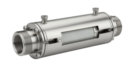 Engineering Marvel: A close-up shot reveals the intricate design of a metallic component, highlighting the precision and innovation of modern engineering.