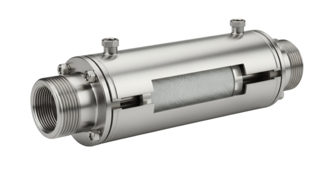 Engineering Marvel: A close-up shot reveals the intricate design of a metallic component, highlighting the precision and innovation of modern engineering.