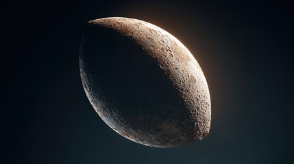 and keyword list fitting your specifications

 Crescent Moon in Dark Space