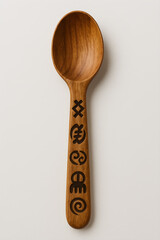 Wooden African Adinkra Spoon