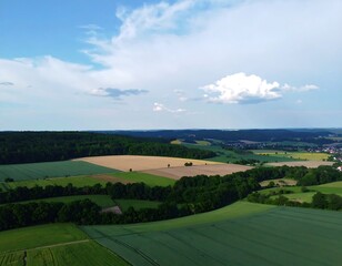 Panoramic countryside view