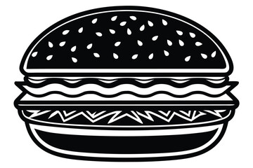 burger icon vector icon