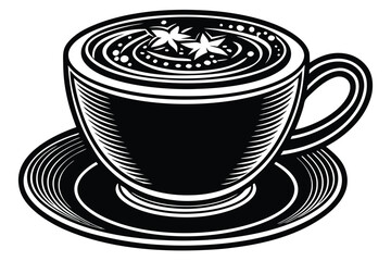 cappuccino cup vector