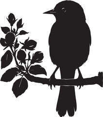 Shadowed Serenity _ Bird Resting Amid Leafy Branches