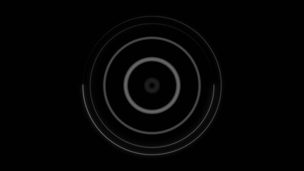 Futuristic neon loading animation. glowing circle illustration on dark background.