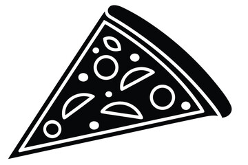 pizza slice vector icon