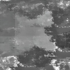 Rough vintage black and white grunge texture background on a dirty wall with a splash of gray cement