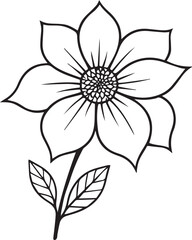 Beautiful sunflower Veins and bloom where silence sketches life