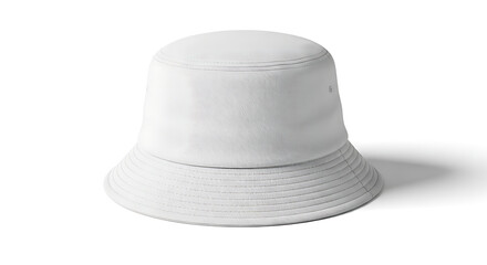 Blank White Cotton Bucket Hat Mockup Template
