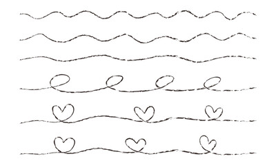 Obraz premium 手描きライン素材（背景透過・PNG形式・白黒・モノクロ・Background Transparency）