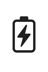 Obraz premium battery charging symbol vector icon