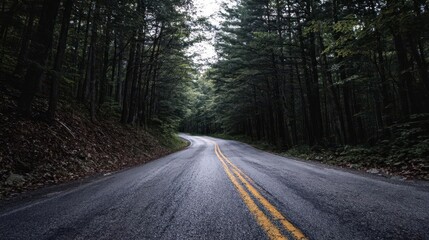 Fototapeta premium Serene Forest Road