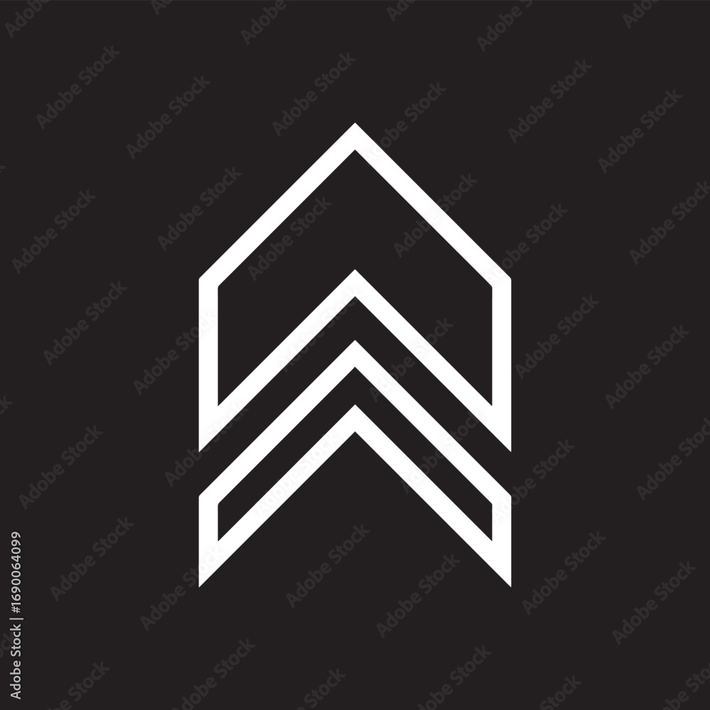 Poster up arrow icon vector. scroll up icon sign symbol vector. move up vector icon illustration isolated o