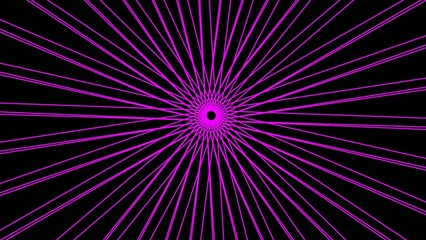 Futuristic neon loading animation. glowing circle on dark background.