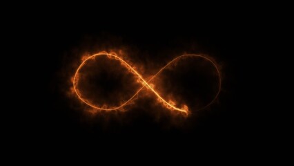 Futuristic neon loading animation. glowing circle on dark background.