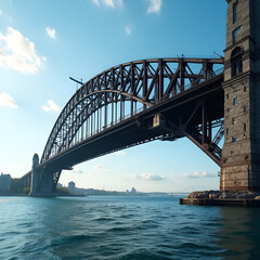 Fototapeta premium iconic Sydney Harbour Bridge on a sunny day.