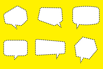 Transparent PNG available
Set of speech bubbles. communication concept, Speak bubble text, vector set of flat message bubbles show chat bubble or dialog boxes.