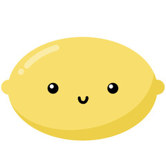 Cute fruits  with smiley  face