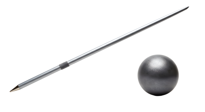 SPORT - Silver fencing foil sword with a black protective mask isolated on white background, perfect for sports and martial arts imagery