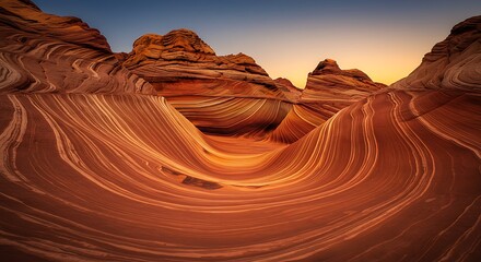 Colorful Sandstone Formations in the Desert.