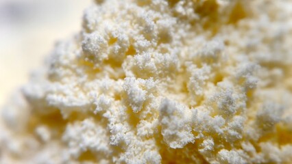 close up of milk powder