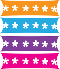 seamless pattern with flora art modern decoration