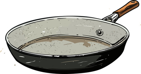 cooking oil in a pan