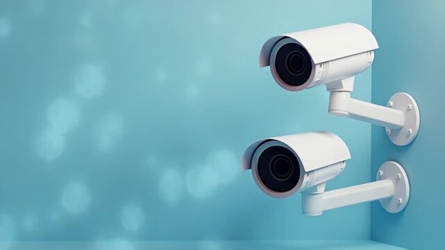 3D Animation Security Camera CCTV Surveillance, Alpha Channel