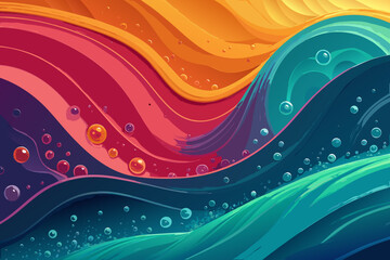 Stunning Vibrant Liquid Shapes With Bold Gradients Professional Photo