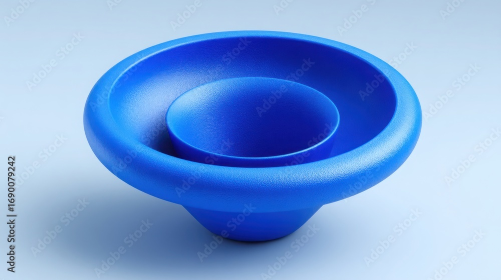 Poster blue cup representing modern design and automation-ready solutions for optimizing conversations and 
