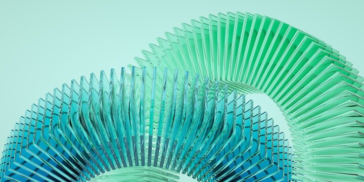 3d render technology, data transfer, database, LLM, large language model concept. Abstract background