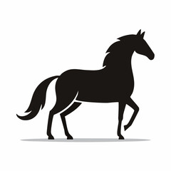 Obraz premium シンプルな馬のシルエットベクター 