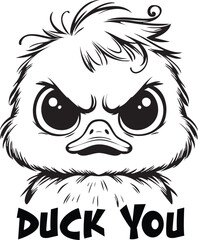 Funny Duck SVG, Sarcastic Saying