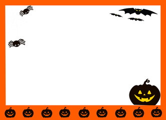 halloween pumpkin frame