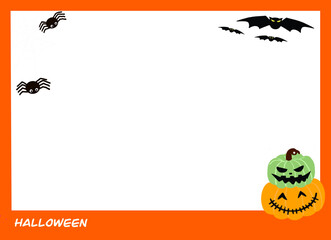 halloween pumpkin frame