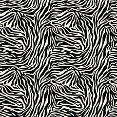 Zebra stripes seamless pattern in black and white for textile and surface design, seamless pattern, Stock royalty.