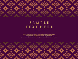 Elegant Purple and Gold Ornamental Card