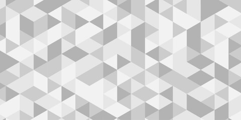 Abstract geometric seamless pattern origami white, gray square cube triangulated random cube low polygon triangle textile abstract corporate creative design.	