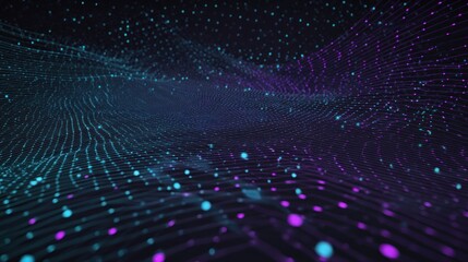 Abstract digital waves
