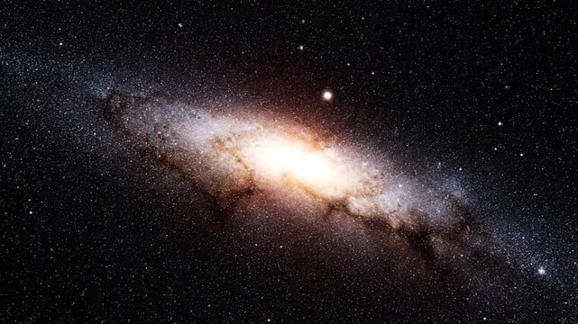 Cinematic time lapse stars across galactic core UHD