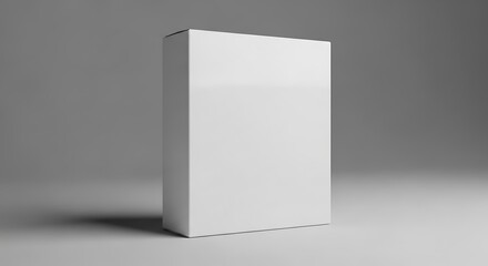 Blank White Box Mockup.