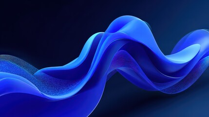 Abstract Blue Wave Design