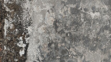 Old distressed grungy wall background, Weathered, dirty and cracked plastered concrete wall with...