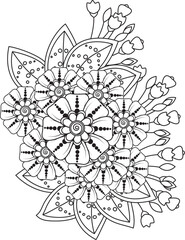 Abstract geometric design with bold colors