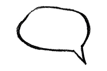 Hand drawn speech bubble Blank empty message box Textbox frame for banners, price tags, stickers, design