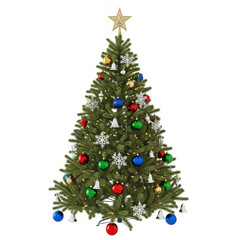 Festive Holiday Cheer A Beautifully Decorated Christmas Tree Sparkling with Joy and Tradition